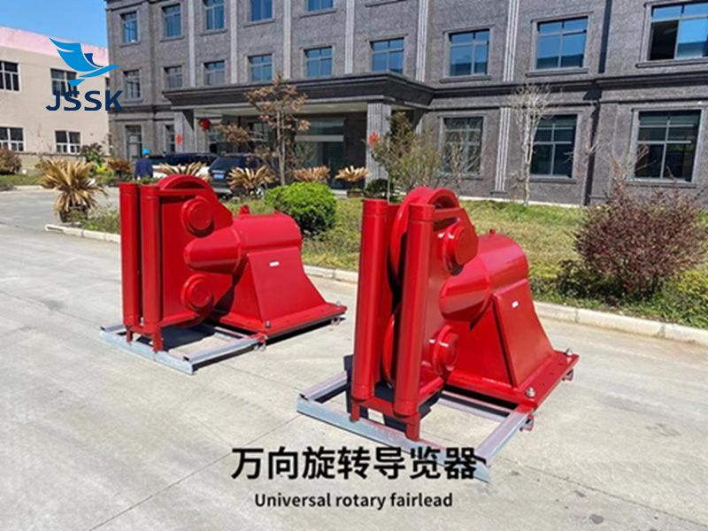 雙滑輪360&deg;旋轉導纜器